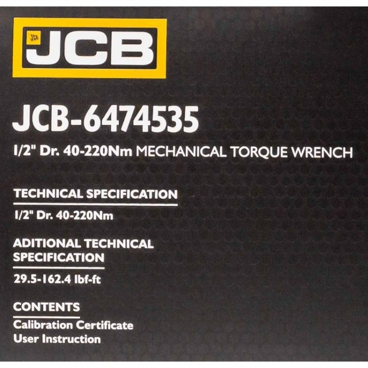 Динамометричен ключ 1/2" ,40-220 Nm JCB